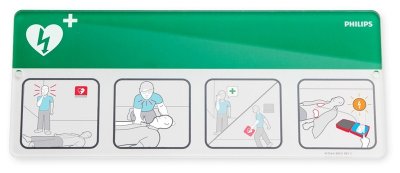 AED Awareness Placard Green